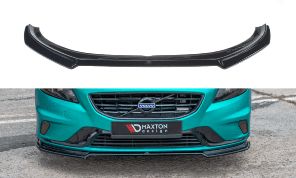 MAXTON DESIGN - Spoiler pod Predný náraznik   Volvo V40 R-design , Čierny lesk