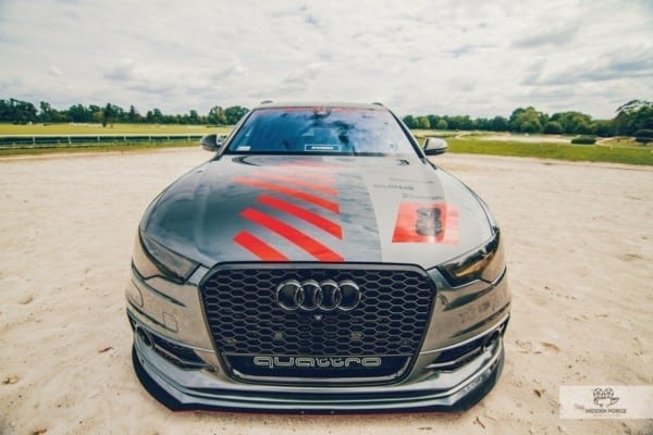 MAXTON DESIGN - Spoiler pod predný náraznik RACING  AUDI A6 C7 S-LINE (2 splitters = 1 set) , ABS+Čierny lesk – Obrázok 3