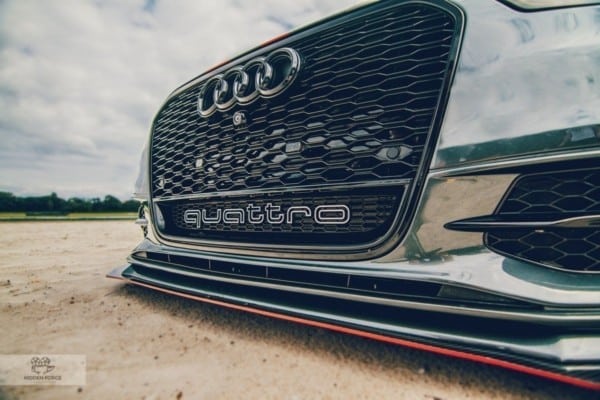 MAXTON DESIGN - Spoiler pod predný náraznik RACING  AUDI A6 C7 S-LINE (2 splitters = 1 set) , ABS+Čierny lesk – Obrázok 4