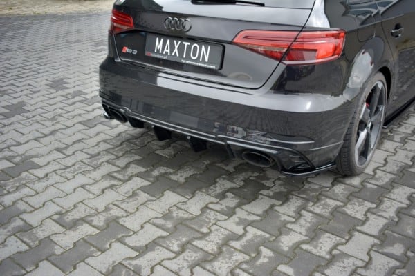 MAXTON DESIGN - Difúzor zadného náraznika  Audi RS3 8V FL Sportback , 
Čierny lesk – Obrázok 3