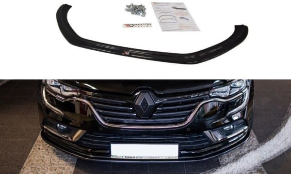 MAXTON DESIGN - Spoiler pod Predný náraznik   RENAULT TALISMAN V.1 , Čierny lesk