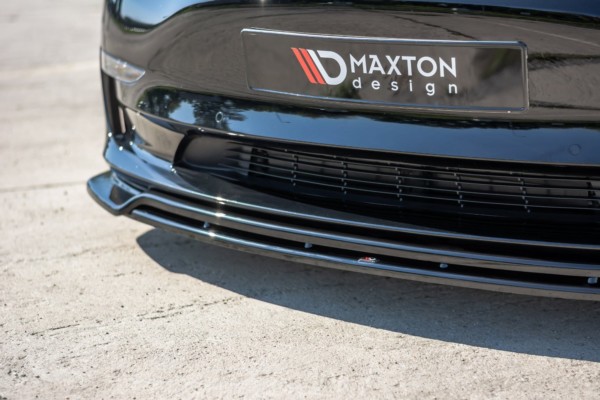 MAXTON DESIGN - Spoiler pod Predný náraznik   V.2 Tesla Model 3 , 
Čierny lesk – Obrázok 4