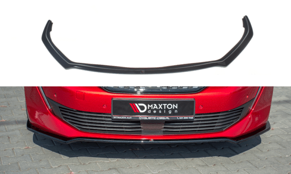 MAXTON DESIGN - Spoiler pod Predný náraznik   V.1 Peugeot 508 Mk2 , Čierny lesk