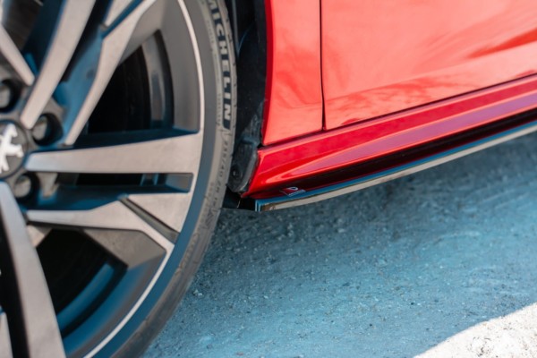 MAXTON DESIGN - Lišty pod prahy Peugeot 508 Mk2 , Čierny lesk – Obrázok 3
