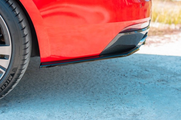 MAXTON DESIGN - Bočné difúzory zadného náraznika Peugeot 508 SW Mk2 , Čierny lesk – Obrázok 2