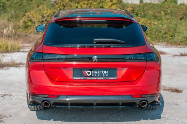 MAXTON DESIGN - Bočné difúzory zadného náraznika Peugeot 508 SW Mk2 , Čierny lesk – Obrázok 4