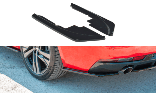 MAXTON DESIGN - Bočné difúzory zadného náraznika Peugeot 508 SW Mk2 , Čierny lesk
