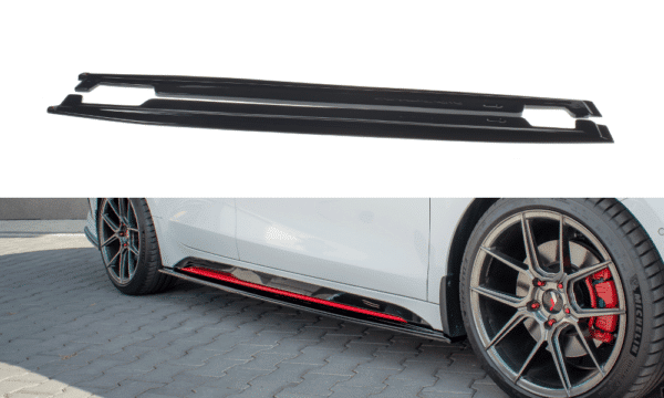 MAXTON DESIGN - Lišty pod prahy Kia ProCeed GT Mk 3 , Čierny lesk