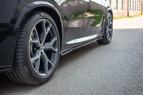 MAXTON DESIGN - Lišty pod prahy for vhodné pre BMW X5 G05 M-pack , Čierny lesk – Obrázok 3