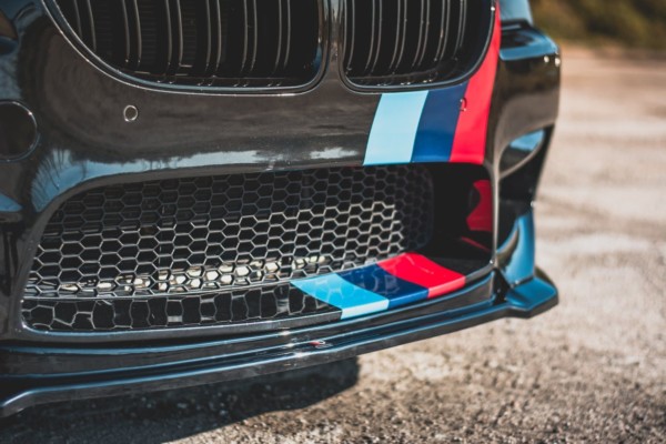 MAXTON DESIGN - Spoiler pod Predný náraznik   V.2 vhodné pre BMW M6 F06 Gran Coupe , Čierny lesk – Obrázok 2