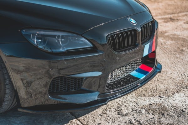 MAXTON DESIGN - Spoiler pod Predný náraznik   V.2 vhodné pre BMW M6 F06 Gran Coupe , Čierny lesk – Obrázok 3