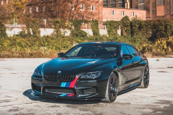 MAXTON DESIGN - Spoiler pod Predný náraznik   V.2 vhodné pre BMW M6 F06 Gran Coupe , Čierny lesk – Obrázok 4