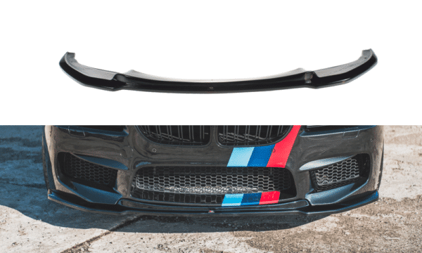 MAXTON DESIGN - Spoiler pod Predný náraznik   V.2 vhodné pre BMW M6 F06 Gran Coupe , Čierny lesk