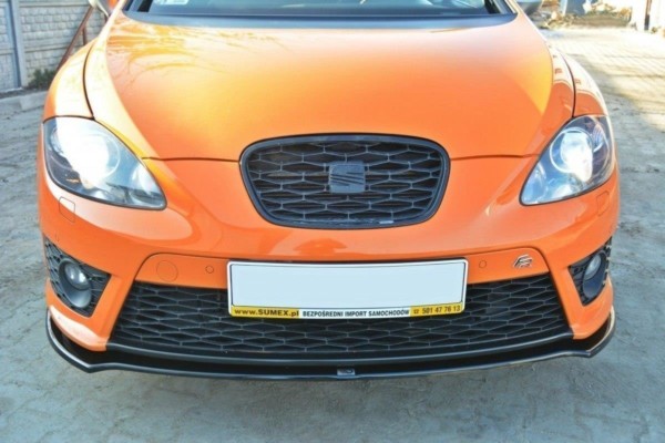 MAXTON DESIGN - Spoiler pod Predný náraznik   V.2 SEAT LEON MK2 CUPRA / FR (FACELIFT) , Čierny lesk 
884

, – Obrázok 2