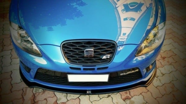 MAXTON DESIGN - Spoiler pod Predný náraznik   V.1 SEAT LEON MK2 CUPRA FR (FACELIFT) , Čierny lesk 
885

, – Obrázok 4