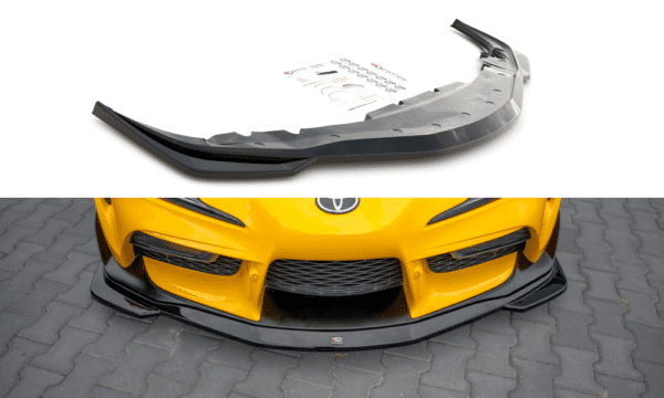 MAXTON DESIGN - Spoiler pod Predný náraznik   V.1 Toyota Supra Mk5 , Čierny lesk