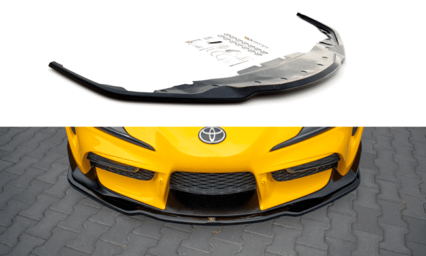 MAXTON DESIGN - Spoiler pod Predný náraznik   V.2 Toyota Supra Mk5 , Čierny lesk