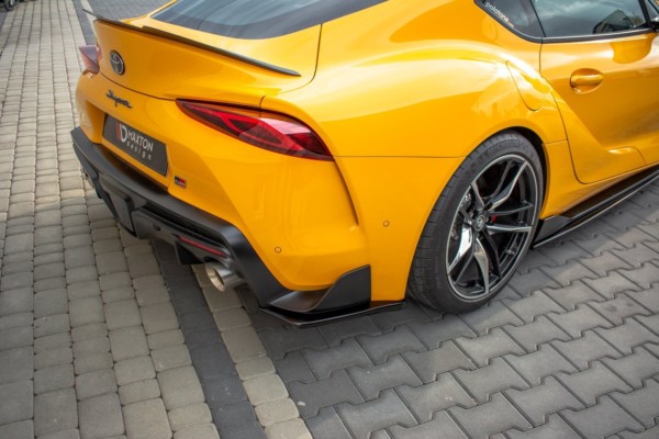 MAXTON DESIGN - Bočné difúzory zadného náraznika V.1 Toyota Supra Mk5 , Čierny lesk – Obrázok 3