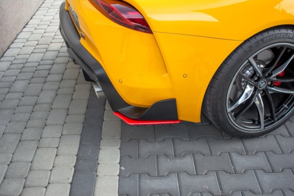 MAXTON DESIGN - Bočné difúzory zadného náraznika V.2 Toyota Supra Mk5 , RED – Obrázok 3