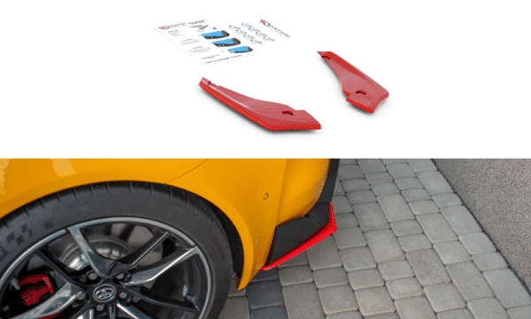 MAXTON DESIGN - Bočné difúzory zadného náraznika V.2 Toyota Supra Mk5 , RED