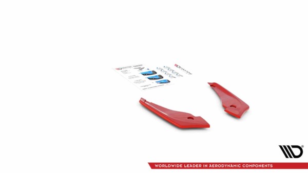 MAXTON DESIGN - Bočné difúzory zadného náraznika V.2 Toyota Supra Mk5 , RED – Obrázok 6