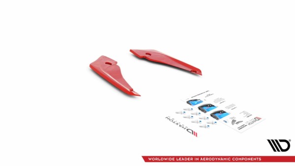 MAXTON DESIGN - Bočné difúzory zadného náraznika V.2 Toyota Supra Mk5 , RED – Obrázok 7