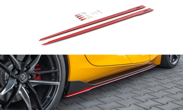 MAXTON DESIGN - Lišty pod prahy V.2 Toyota Supra Mk5 , Čierny lesk