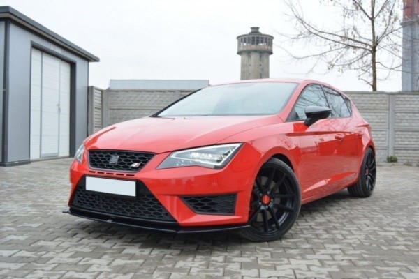MAXTON DESIGN - Spoiler pod Predný náraznik   SEAT LEON III CUPRA / FR , Čierny lesk – Obrázok 3