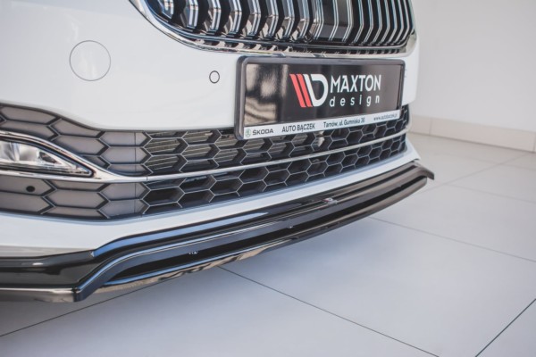 MAXTON DESIGN - Spoiler pod Predný náraznik   V.3 Skoda Superb Mk3 FL , 
Čierny lesk – Obrázok 3