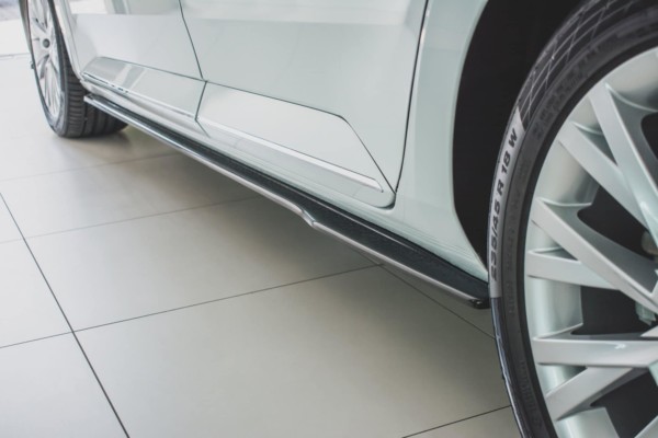 MAXTON DESIGN - Lišty pod prahy Skoda Superb Mk3 FL , Čierny lesk – Obrázok 3