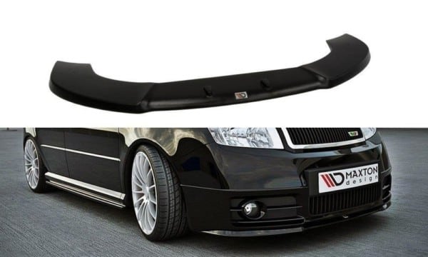 MAXTON DESIGN - Spoiler pod Predný náraznik   Skoda Fabia RS Mk1 , Čierny lesk
