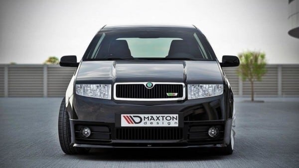 MAXTON DESIGN - Spoiler pod Predný náraznik   Skoda Fabia RS Mk1 , Čierny lesk – Obrázok 3