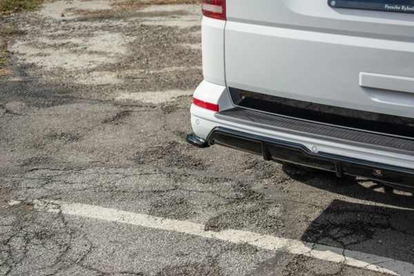 MAXTON DESIGN - Bočné difúzory zadného náraznika Volkswagen T6 , Čierny lesk – Obrázok 2