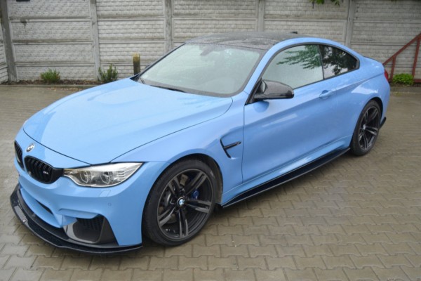 MAXTON DESIGN - Lišty pod prahy vhodné pre BMW M4 F82 , Čierny lesk – Obrázok 5