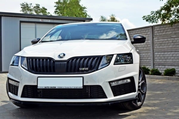 MAXTON DESIGN - Spoiler pod Predný náraznik   V.1 Skoda Octavia RS Mk3 , Čierny lesk – Obrázok 2