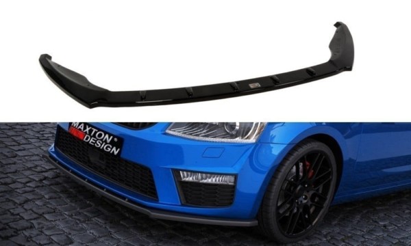 MAXTON DESIGN - Spoiler pod Predný náraznik   V.1 Skoda Octavia RS Mk3 , Čierny lesk – Obrázok 4
