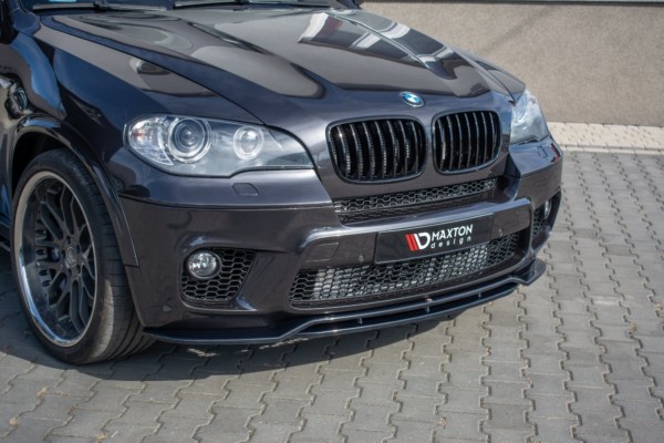 MAXTON DESIGN - Spoiler pod Predný náraznik   for vhodné pre BMW X50 E70 Facelift M-pack , Čierny lesk – Obrázok 2