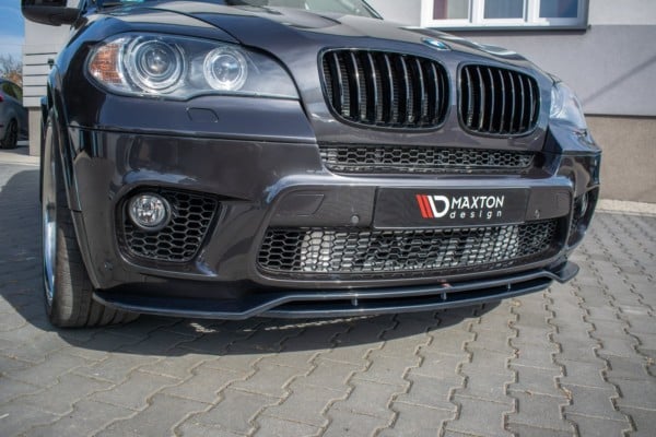 MAXTON DESIGN - Spoiler pod Predný náraznik   for vhodné pre BMW X50 E70 Facelift M-pack , Čierny lesk – Obrázok 4
