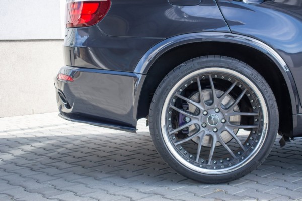 MAXTON DESIGN - Bočné difúzory zadného náraznika for vhodné pre BMW X5 E70 Facelit M-pack , Čierny lesk – Obrázok 2