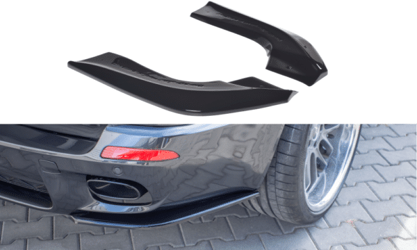 MAXTON DESIGN - Bočné difúzory zadného náraznika for vhodné pre BMW X5 E70 Facelit M-pack , Čierny lesk