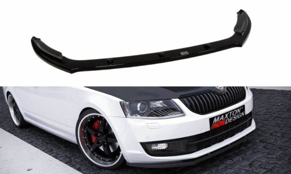 MAXTON DESIGN - Spoiler pod Predný náraznik   V.2 Skoda Octavia Mk3 , Čierny lesk 
900

,