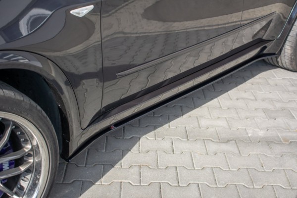 MAXTON DESIGN - Lišty pod prahy for vhodné pre BMW X5 E70 Facelift M-pack , Čierny lesk – Obrázok 3