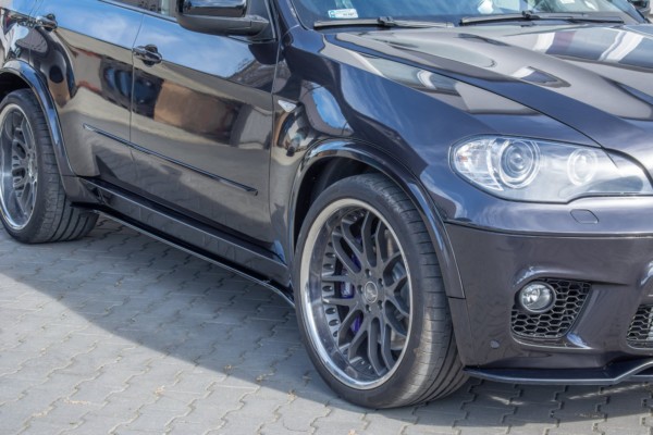 MAXTON DESIGN - Lišty pod prahy for vhodné pre BMW X5 E70 Facelift M-pack , Čierny lesk – Obrázok 4