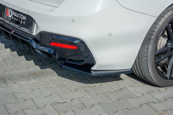 MAXTON DESIGN - Bočné difúzory zadného náraznika vhodné pre BMW 1 F20 Facelift M-power , Čierny lesk – Obrázok 4