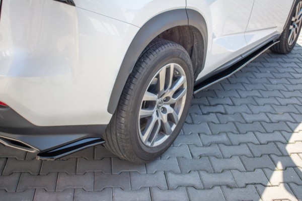 MAXTON DESIGN - Bočné difúzory zadného náraznika Lexus NX Facelift(Hybrid) , Čierny lesk – Obrázok 2
