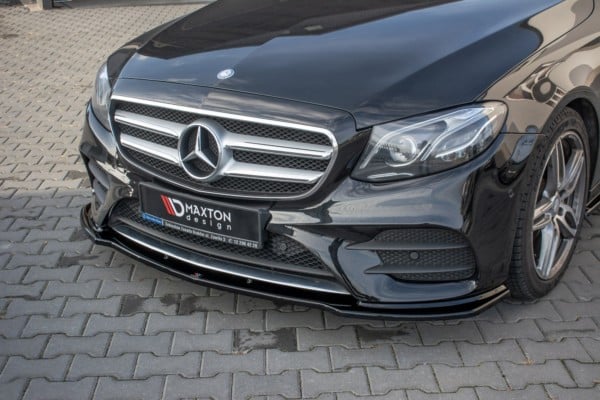 MAXTON DESIGN - Spoiler pod Predný náraznik   Mercedes-Benz E43 AMG / AMG-Line W213 , 
Čierny lesk – Obrázok 2
