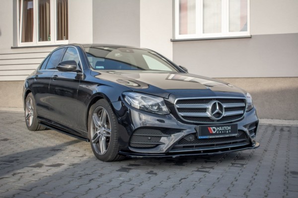 MAXTON DESIGN - Spoiler pod Predný náraznik   Mercedes-Benz E43 AMG / AMG-Line W213 , 
Čierny lesk – Obrázok 3