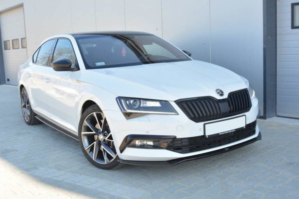 MAXTON DESIGN - Spoiler pod Predný náraznik   V.2 Skoda Superb Mk3 , Čierny lesk – Obrázok 5