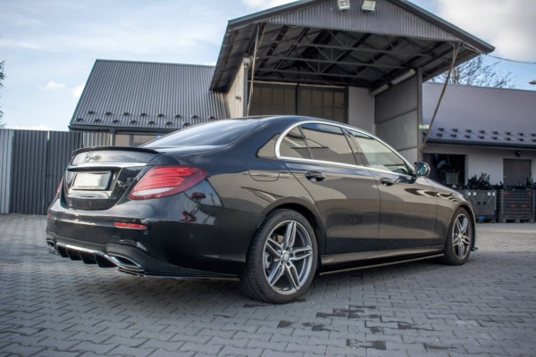 MAXTON DESIGN - Lišty pod prahy Mercedes-Benz E43 AMG / AMG-Line W213 , Čierny lesk – Obrázok 3