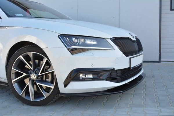 MAXTON DESIGN - Spoiler pod Predný náraznik   V.3 Skoda Superb Mk3 , Čierny lesk 
907 – Obrázok 4
